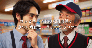 コンビニバイトの人間関係がきつい理由と、うまくやるコツ