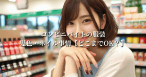 コンビニバイトの服装・髪色・ネイル事情【どこまでOK?】