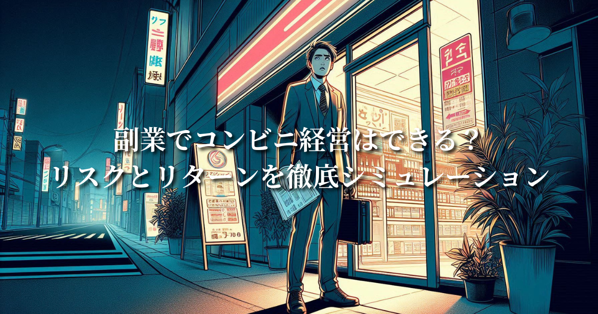 副業でコンビニ経営はできる？リスクとリターンを徹底シミュレーション