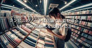 コンビニのノートは店舗で品質が違う？A4・B5の品揃えを比較レビュー
