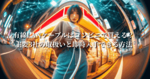 有線LANケーブルはコンビニで買える？主要3社の取扱いと即時入手できる方法